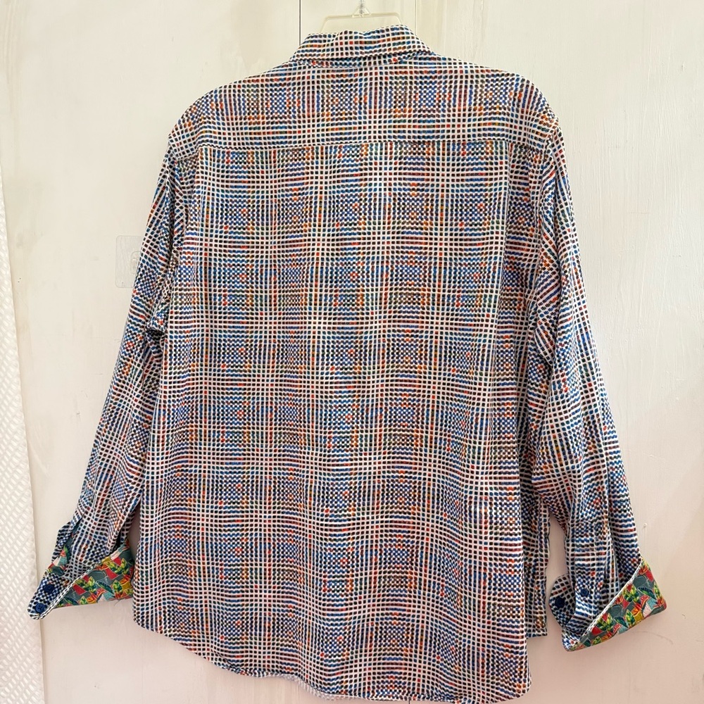 Mens ROBERT GRAHAM Multicolored Button-Up Shirt • XL Excellent Condition - Picture 9 of 12